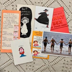 ♻️ DONATING 2/26 ♻️ FREE if bundled | Used silly greeting cards + postcard